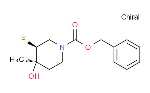 CAS No. 1612176-01-8, trans-Benzyl 3-fluoro-4-hydroxy-4-methylpiperidine-1-carboxylate