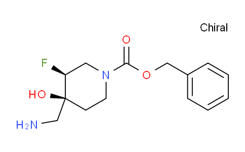 CAS No. 1932002-54-4, trans-benzyl 4-(aminomethyl)-3-fluoro-4-hydroxypiperidine-1-carboxylate
