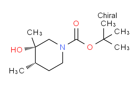 CAS No. 1932032-51-3, trans-tert-butyl 3-hydroxy-3,4-dimethylpiperidine-1-carboxylate