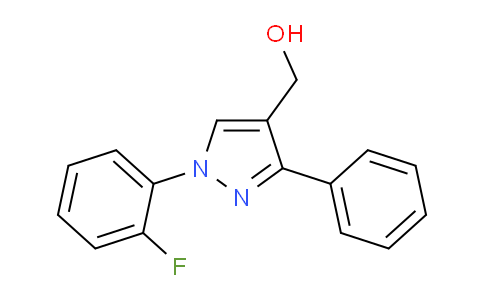 CAS No. 618441-71-7, (1-(2-Fluorophenyl)-3-phenyl-1H-pyrazol-4-yl)methanol