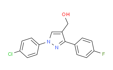 CAS No. 618444-37-4, (1-(4-Chlorophenyl)-3-(4-fluorophenyl)-1H-pyrazol-4-yl)methanol