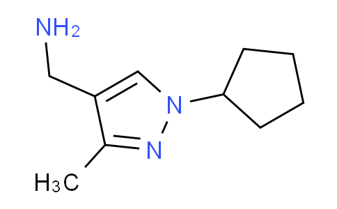 CAS No. 1006461-25-1, (1-Cyclopentyl-3-methyl-1H-pyrazol-4-yl)methanamine