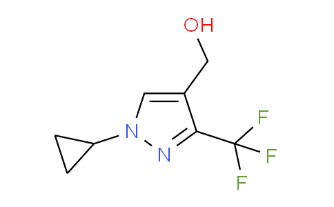 CAS No. 1402445-98-0, (1-Cyclopropyl-3-(trifluoromethyl)-1H-pyrazol-4-yl)methanol