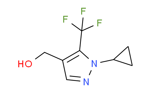 CAS No. 1402445-90-2, (1-Cyclopropyl-5-(trifluoromethyl)-1H-pyrazol-4-yl)methanol