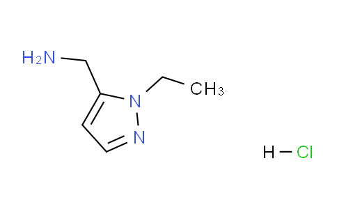 CAS No. 1431962-81-0, (1-Ethyl-1H-pyrazol-5-yl)methanamine hydrochloride