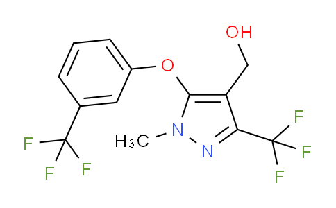 CAS No. 318469-40-8, (1-Methyl-3-(trifluoromethyl)-5-(3-(trifluoromethyl)phenoxy)-1H-pyrazol-4-yl)methanol
