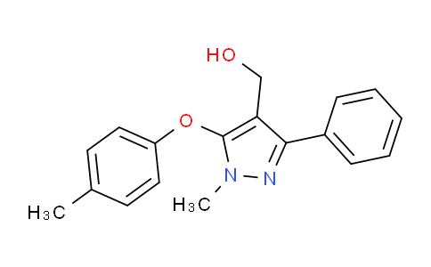 CAS No. 318234-01-4, (1-Methyl-3-phenyl-5-(p-tolyloxy)-1H-pyrazol-4-yl)methanol
