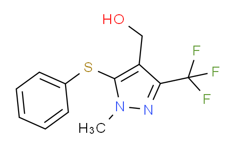CAS No. 318239-51-9, (1-Methyl-5-(phenylthio)-3-(trifluoromethyl)-1H-pyrazol-4-yl)methanol