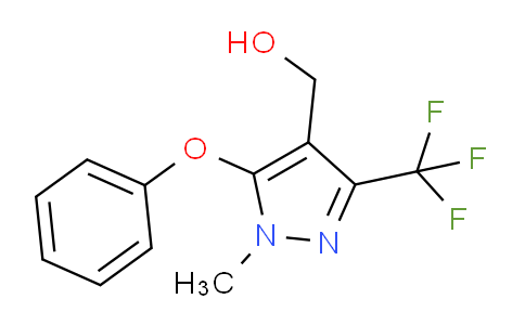 CAS No. 318469-22-6, (1-Methyl-5-phenoxy-3-(trifluoromethyl)-1H-pyrazol-4-yl)methanol