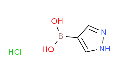 CAS No. 1256346-38-9, (1H-Pyrazol-4-yl)boronic acid hydrochloride