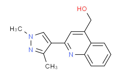 CAS No. 1354704-76-9, (2-(1,3-Dimethyl-1H-pyrazol-4-yl)quinolin-4-yl)methanol