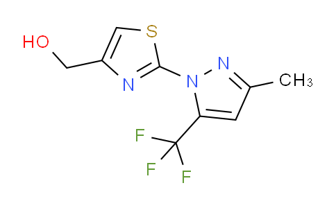 CAS No. 959582-07-1, (2-(3-Methyl-5-(trifluoromethyl)-1H-pyrazol-1-yl)thiazol-4-yl)methanol