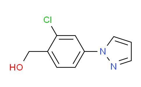 CAS No. 1696904-51-4, (2-Chloro-4-(1H-pyrazol-1-yl)phenyl)methanol
