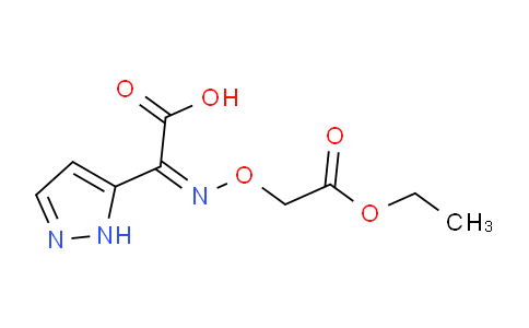 CAS No. 76674-99-2, (2Z)-[(2-ethoxy-2-oxoethoxy)imino](1H-pyrazol-5-yl)acetic acid
