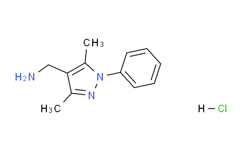 CAS No. 879896-52-3, (3,5-Dimethyl-1-phenyl-1H-pyrazol-4-yl)methanamine hydrochloride