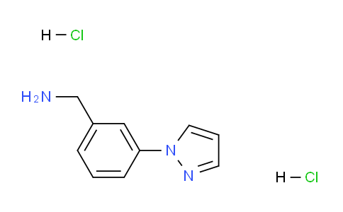 CAS No. 1185298-57-0, (3-(1H-Pyrazol-1-yl)phenyl)methanamine dihydrochloride