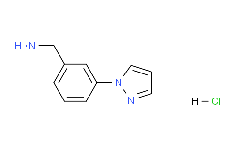 CAS No. 608515-39-5, (3-(1H-Pyrazol-1-yl)phenyl)methanamine hydrochloride(1:x)