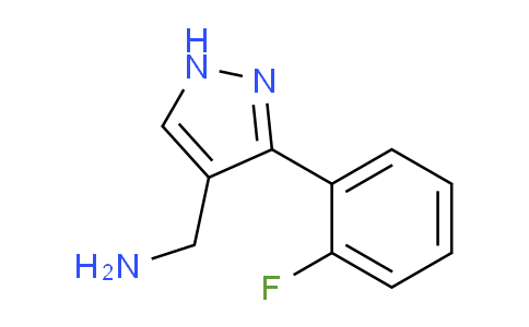 CAS No. 1522595-83-0, (3-(2-Fluorophenyl)-1H-pyrazol-4-yl)methanamine