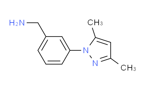 CAS No. 1185056-93-2, (3-(3,5-Dimethyl-1H-pyrazol-1-yl)phenyl)methanamine