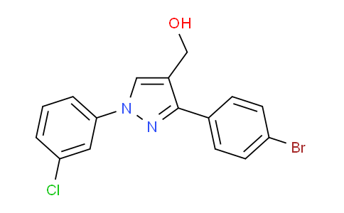 CAS No. 618441-69-3, (3-(4-Bromophenyl)-1-(3-chlorophenyl)-1H-pyrazol-4-yl)methanol