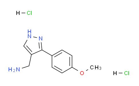 CAS No. 1185300-56-4, (3-(4-Methoxyphenyl)-1H-pyrazol-4-yl)methanamine dihydrochloride