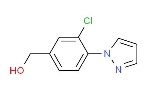 CAS No. 1517278-52-2, (3-Chloro-4-(1H-pyrazol-1-yl)phenyl)methanol