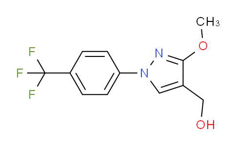 CAS No. 1701434-10-7, (3-Methoxy-1-(4-(trifluoromethyl)phenyl)-1H-pyrazol-4-yl)methanol