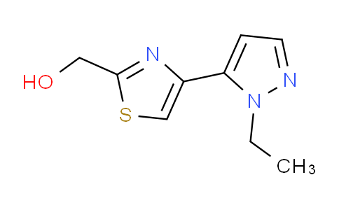 CAS No. 1710283-08-1, (4-(1-Ethyl-1H-pyrazol-5-yl)thiazol-2-yl)methanol