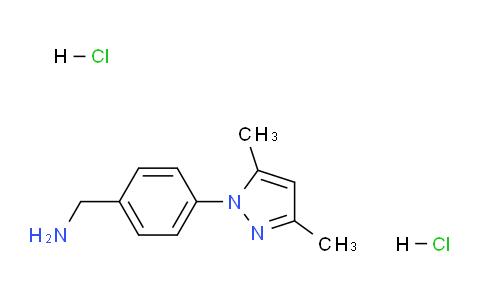 CAS No. 1184995-77-4, (4-(3,5-Dimethyl-1H-pyrazol-1-yl)phenyl)methanamine dihydrochloride