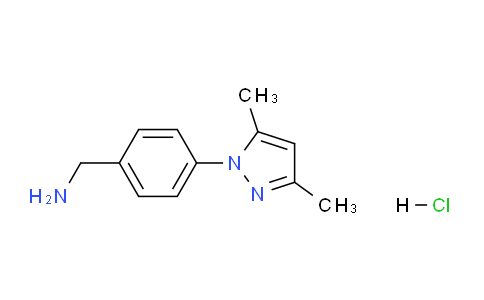 CAS No. 1431962-74-1, (4-(3,5-Dimethyl-1H-pyrazol-1-yl)phenyl)methanamine hydrochloride
