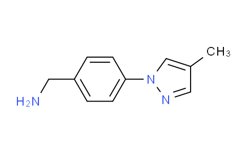 CAS No. 1006951-00-3, (4-(4-Methyl-1H-pyrazol-1-yl)phenyl)methanamine