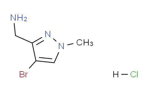 CAS No. 1956307-62-2, (4-Bromo-1-methyl-1H-pyrazol-3-yl)methanamine hydrochloride