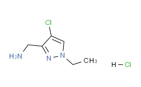 CAS No. 1189853-92-6, (4-Chloro-1-ethyl-1H-pyrazol-3-yl)methanamine hydrochloride