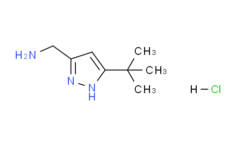 CAS No. 1028458-52-7, (5-(tert-Butyl)-1H-pyrazol-3-yl)methanamine hydrochloride