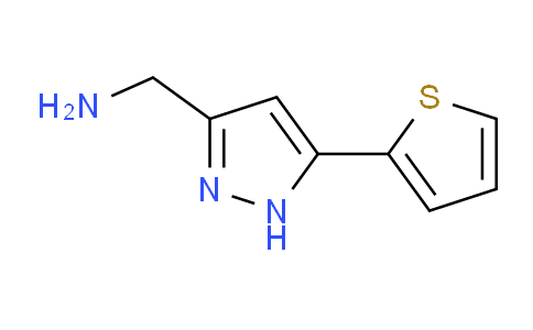 CAS No. 859850-80-9, (5-(Thiophen-2-yl)-1H-pyrazol-3-yl)methanamine