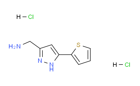 CAS No. 1231953-54-0, (5-(Thiophen-2-yl)-1H-pyrazol-3-yl)methanamine dihydrochloride