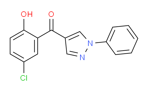CAS No. 61466-46-4, (5-Chloro-2-hydroxyphenyl)(1-phenyl-1H-pyrazol-4-yl)methanone