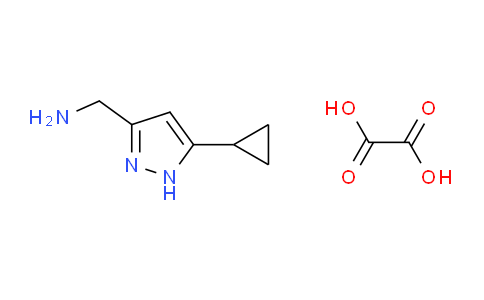 CAS No. 1078155-13-1, (5-Cyclopropyl-1H-pyrazol-3-yl)methanamine oxalate