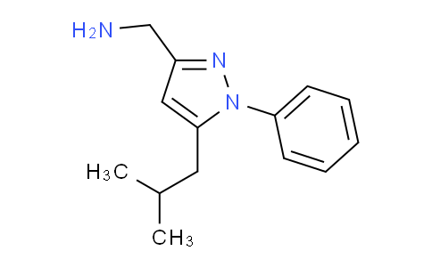 CAS No. 1220348-66-2, (5-Isobutyl-1-phenyl-1H-pyrazol-3-yl)methanamine