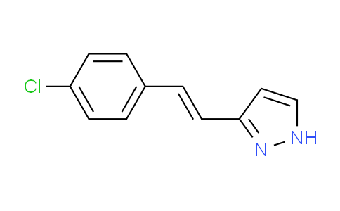 CAS No. 1829580-37-1, (E)-3-(4-Chlorostyryl)-1H-pyrazole