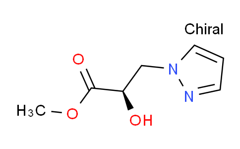CAS No. 1215198-17-6, (R)-Methyl 2-hydroxy-3-(1H-pyrazol-1-yl)propanoate