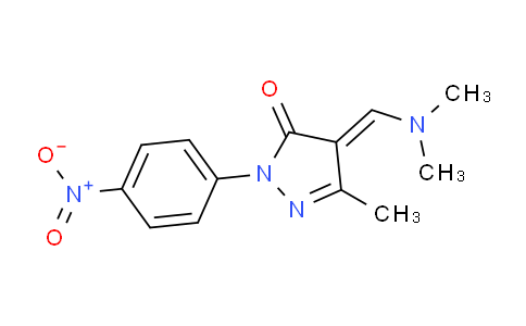 CAS No. 1164564-44-6, (Z)-4-((Dimethylamino)methylene)-3-methyl-1-(4-nitrophenyl)-1H-pyrazol-5(4H)-one