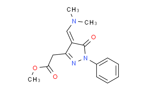CAS No. 660441-18-9, (Z)-Methyl 2-(4-((dimethylamino)methylene)-5-oxo-1-phenyl-4,5-dihydro-1H-pyrazol-3-yl)acetate