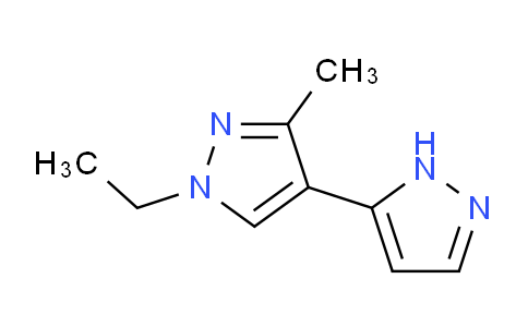 CAS No. 1006464-91-0, 1'-Ethyl-3'-methyl-1'H,2H-3,4'-bipyrazole