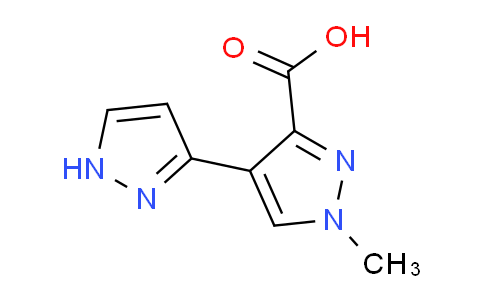CAS No. 1392274-35-9, 1'-Methyl-1H,1'H-[3,4'-bipyrazole]-3'-carboxylic acid