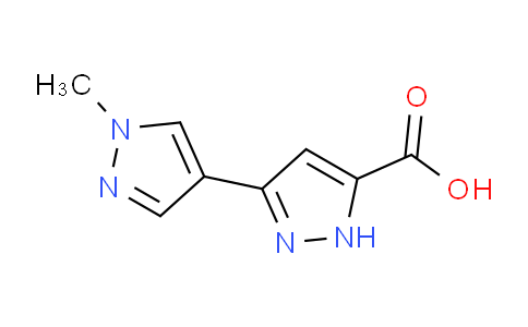 CAS No. 1030620-65-5, 1'-Methyl-1H,1'H-[3,4'-bipyrazole]-5-carboxylic acid