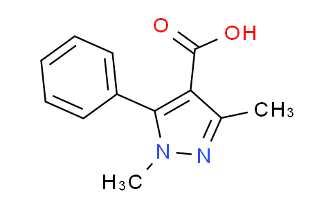 CAS No. 861586-02-9, 1,3-Dimethyl-5-phenyl-1H-pyrazole-4-carboxylic acid