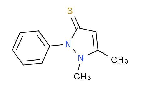 CAS No. 5702-69-2, 1,5-Dimethyl-2-phenyl-1H-pyrazole-3(2H)-thione