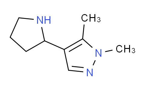 CAS No. 1427380-52-6, 1,5-Dimethyl-4-(pyrrolidin-2-yl)-1H-pyrazole