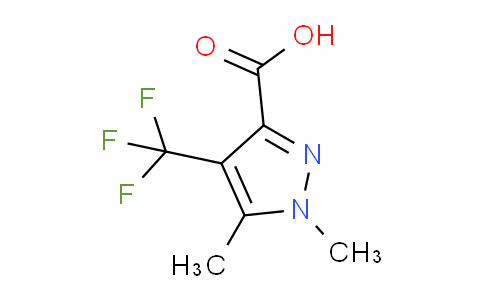 CAS No. 1215481-47-2, 1,5-Dimethyl-4-(trifluoromethyl)-1H-pyrazole-3-carboxylic acid